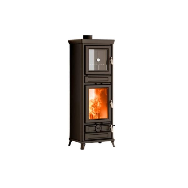 Poêle à bois avec four en fonte - THERMOROSSI Anna Evo Easy 13.8 kW