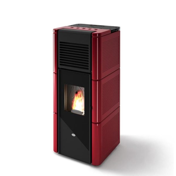 Poêle à granules canalisable céramique - EVA CALOR Zoé 14 kW